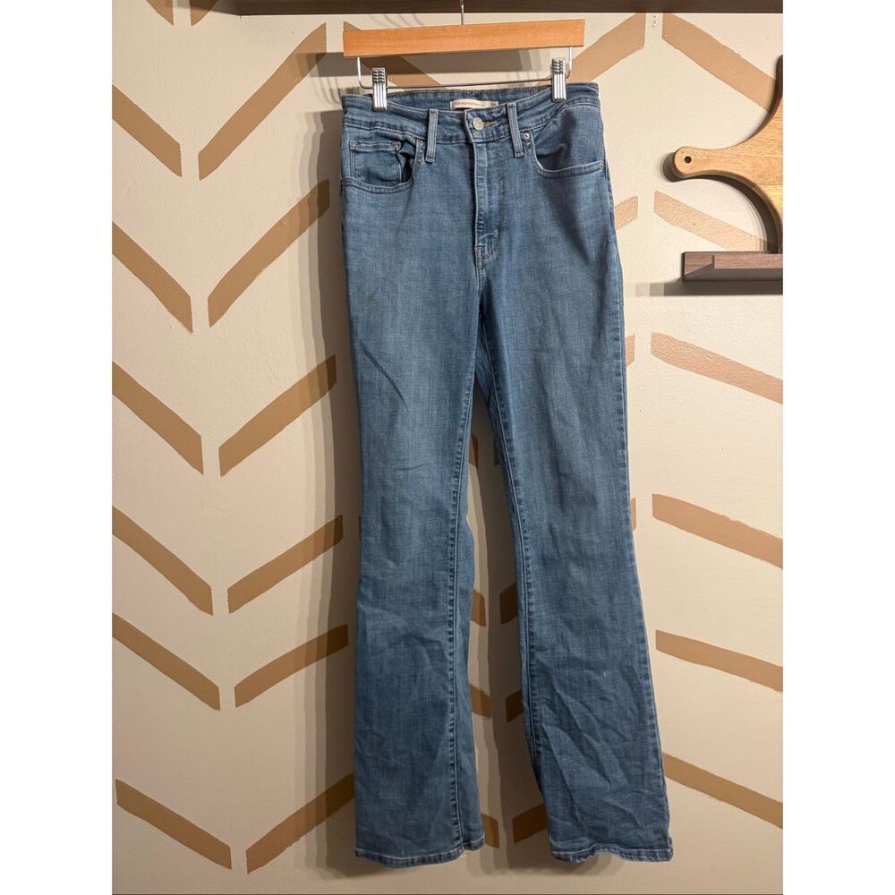 Levi's Blue 725 High Rise Medium Wash Bootcut Denim Jeans‎ Size 27